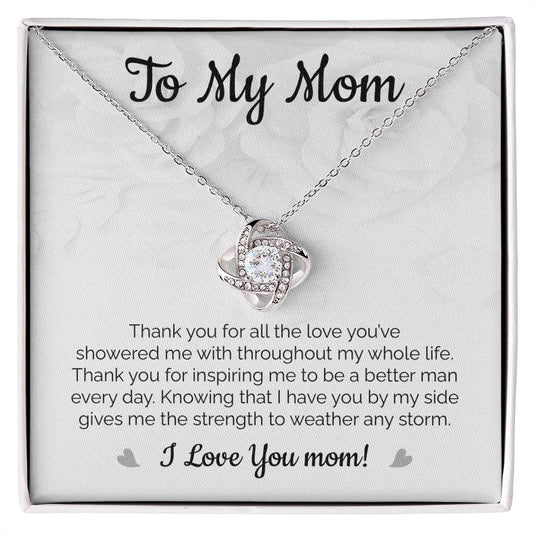 To My Mom | Thank You (Love Knot Necklace)