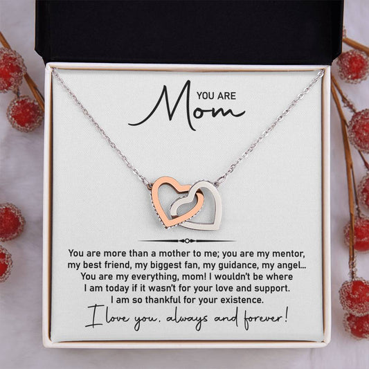 More than a mother |  (Interlocking Heart Necklace)