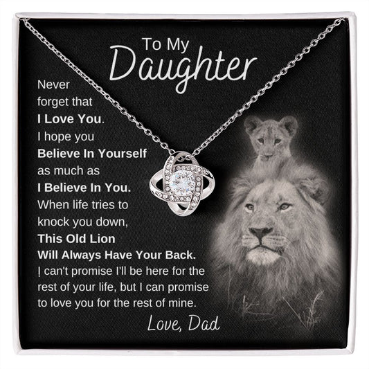 Daughter-Never Forget Necklace