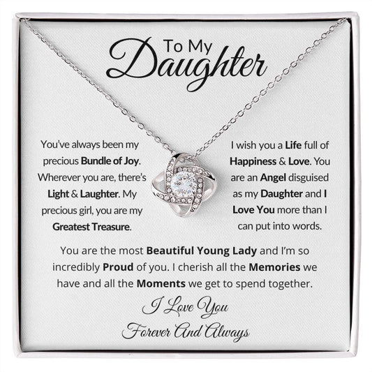 Daughter - My Greatest Treasure - Love Knot