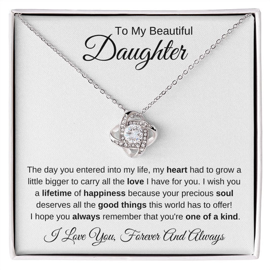 Daughter-My Heart-Love Knot