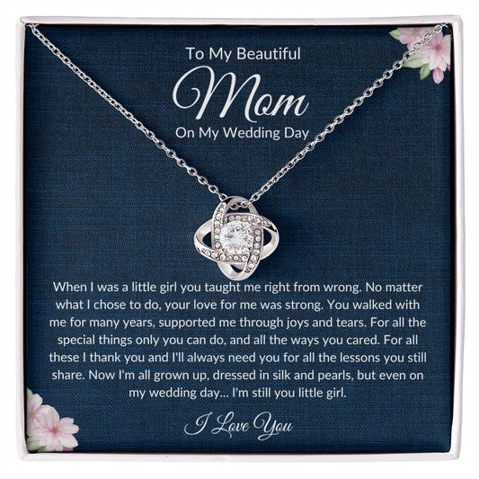 Mom - Wedding Day - Love Knot Necklace