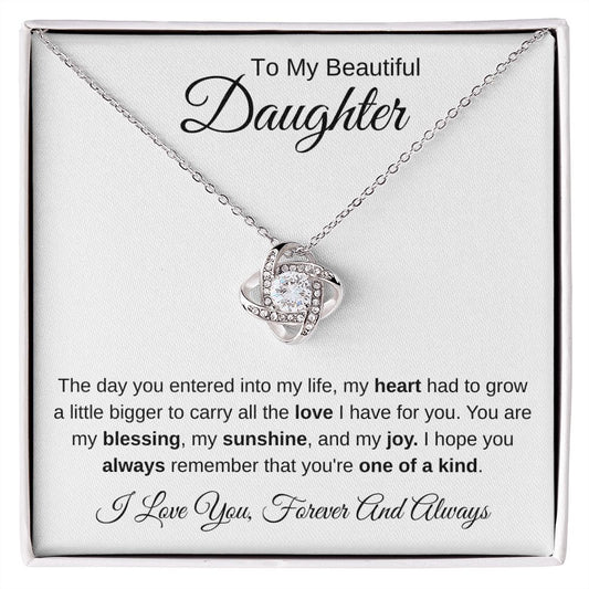 Daughter-My Heart-Love Knot