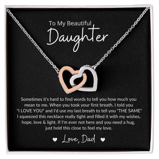 Daughter-First Breath-Interlocking Hearts
