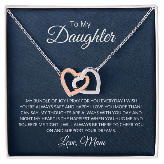 Daughter - Bundle Of Joy - Interlocking Hearts