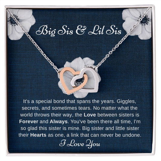 Sister- Special Bond- Interlocking Hearts