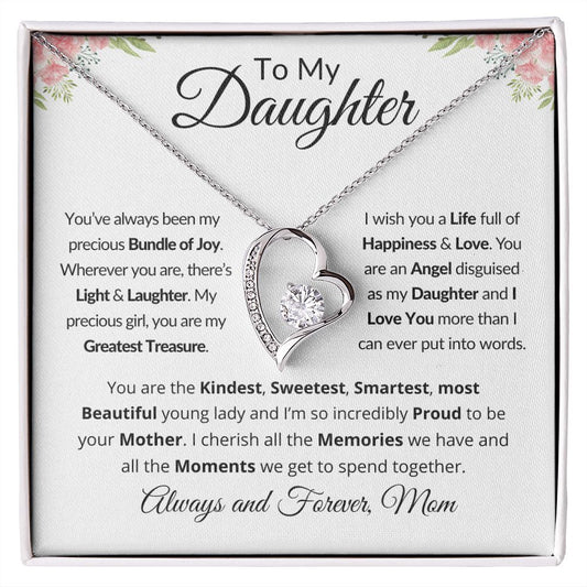 Daughter - Greatest Treasure - Love Knot Necklace