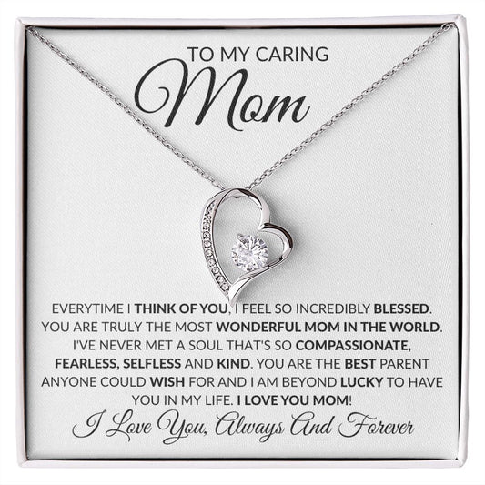 Mom - Think Of You - Forever Love Necklace